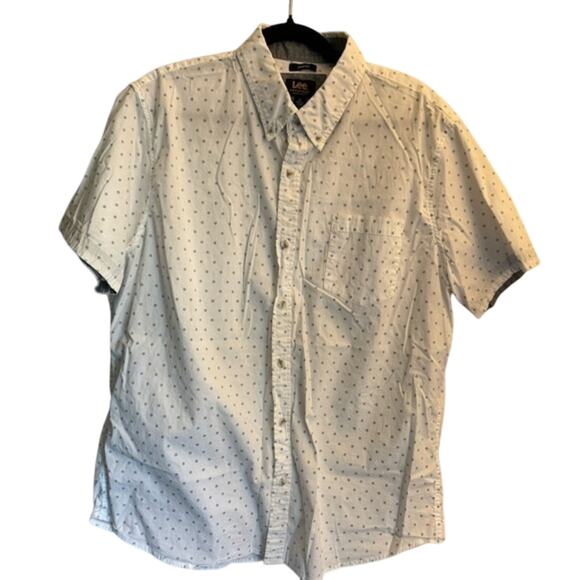 Lee White Button-Down Men’s XL Lightweight for Summer - Picture 1 of 4